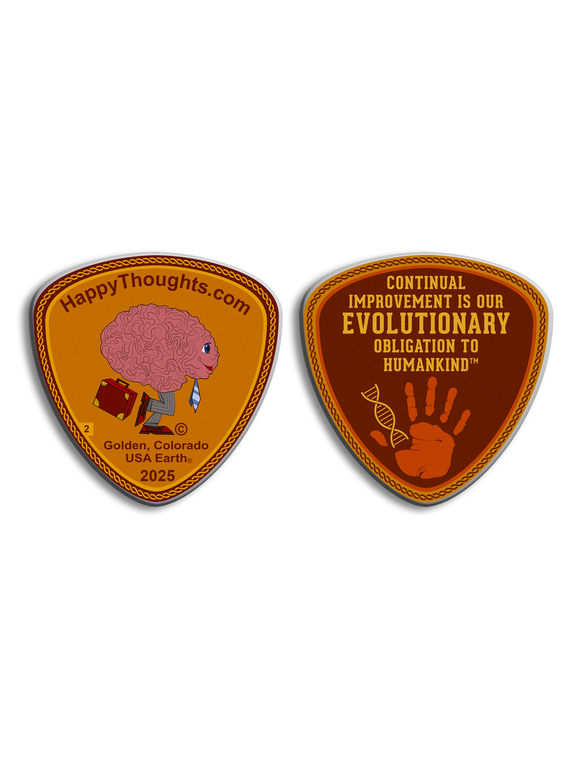 Happy Thoughts Coin 02 Image of Front and Back