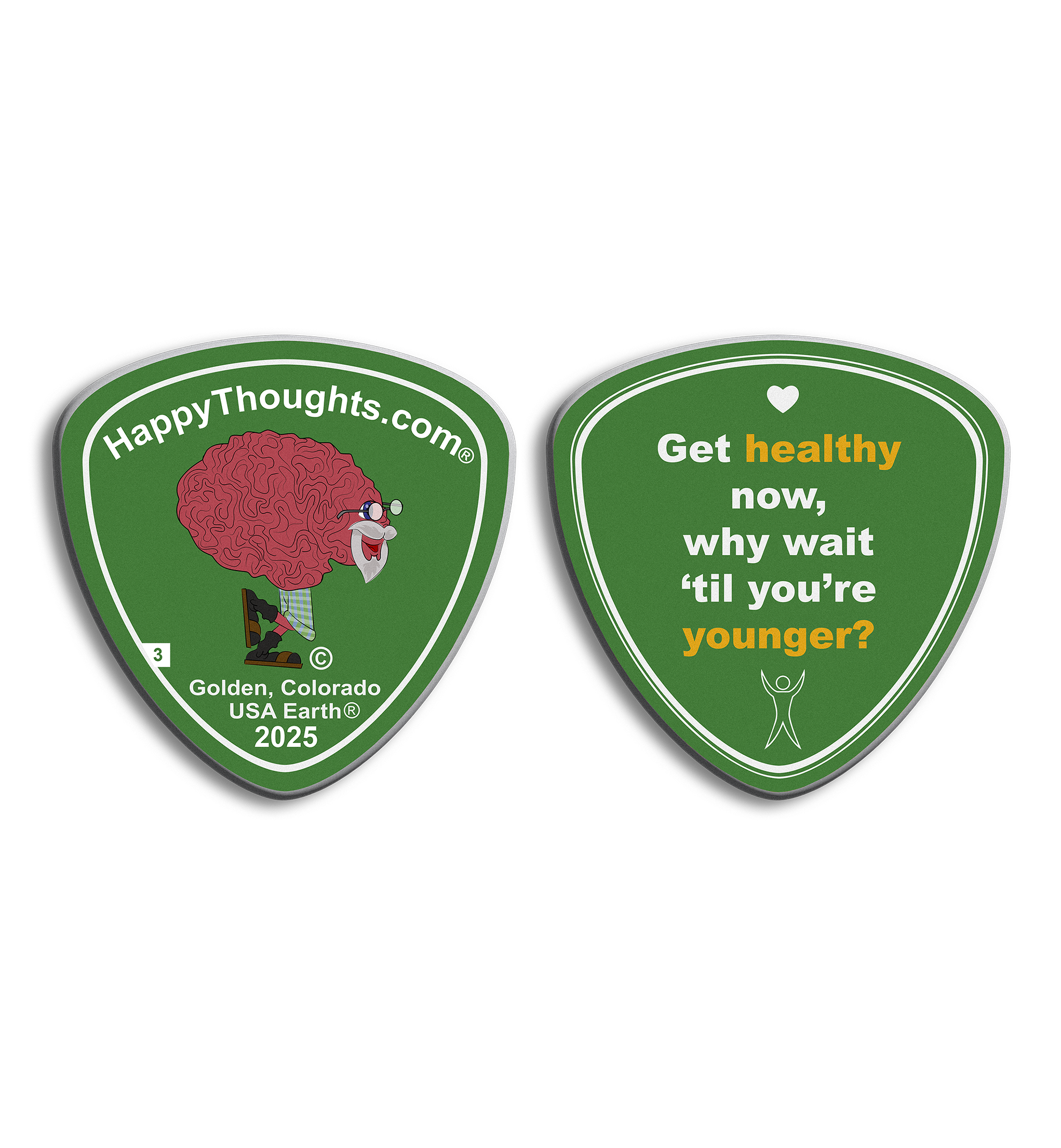 Happy Thoughts Coin 03 Front and Back Image