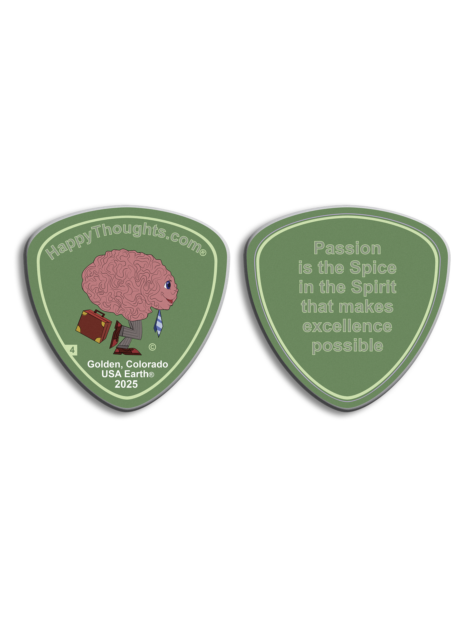 Happy Thoughts Coin 04 Front and Back Image
