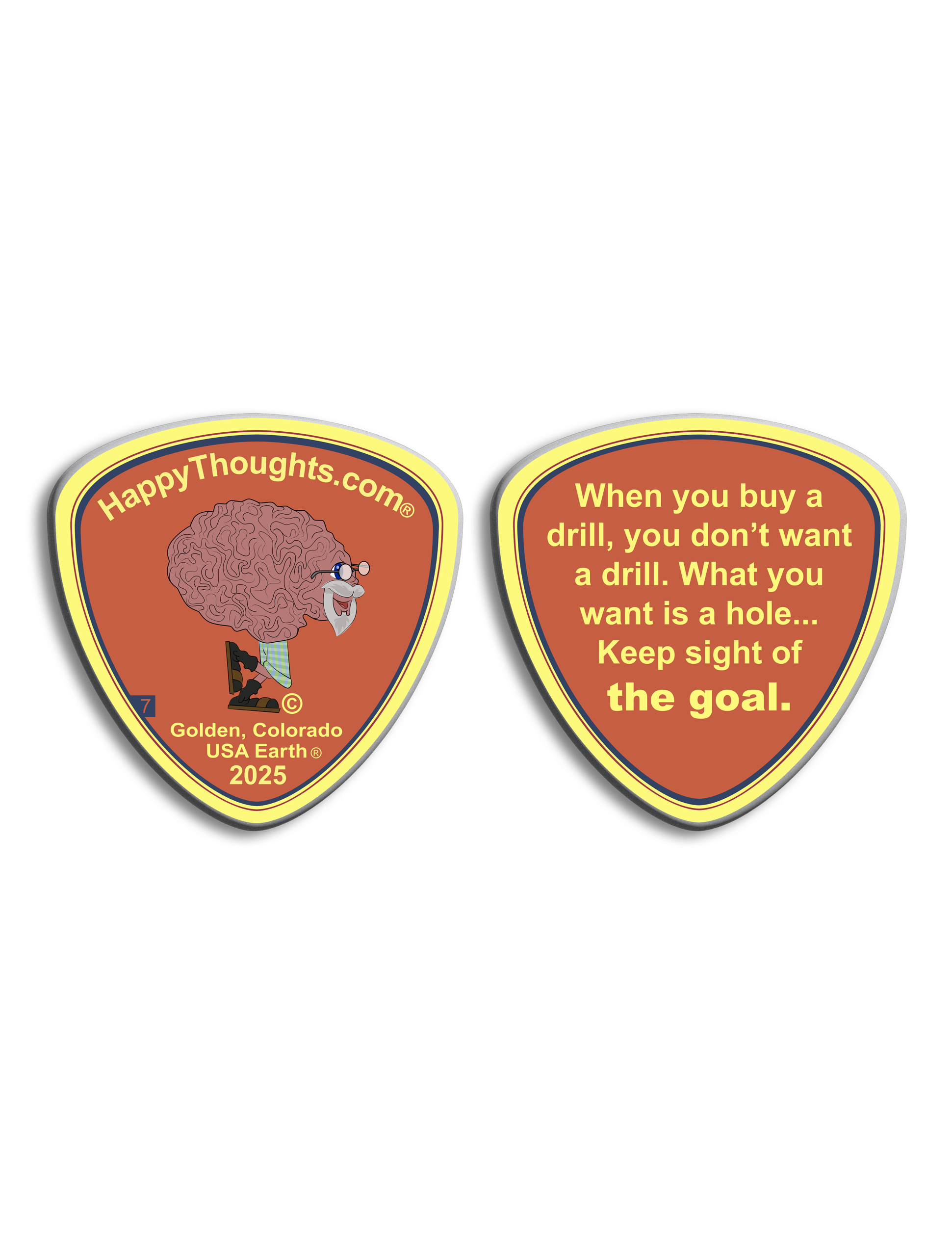 Happy Thoughts Coin 07 Front and Back Image