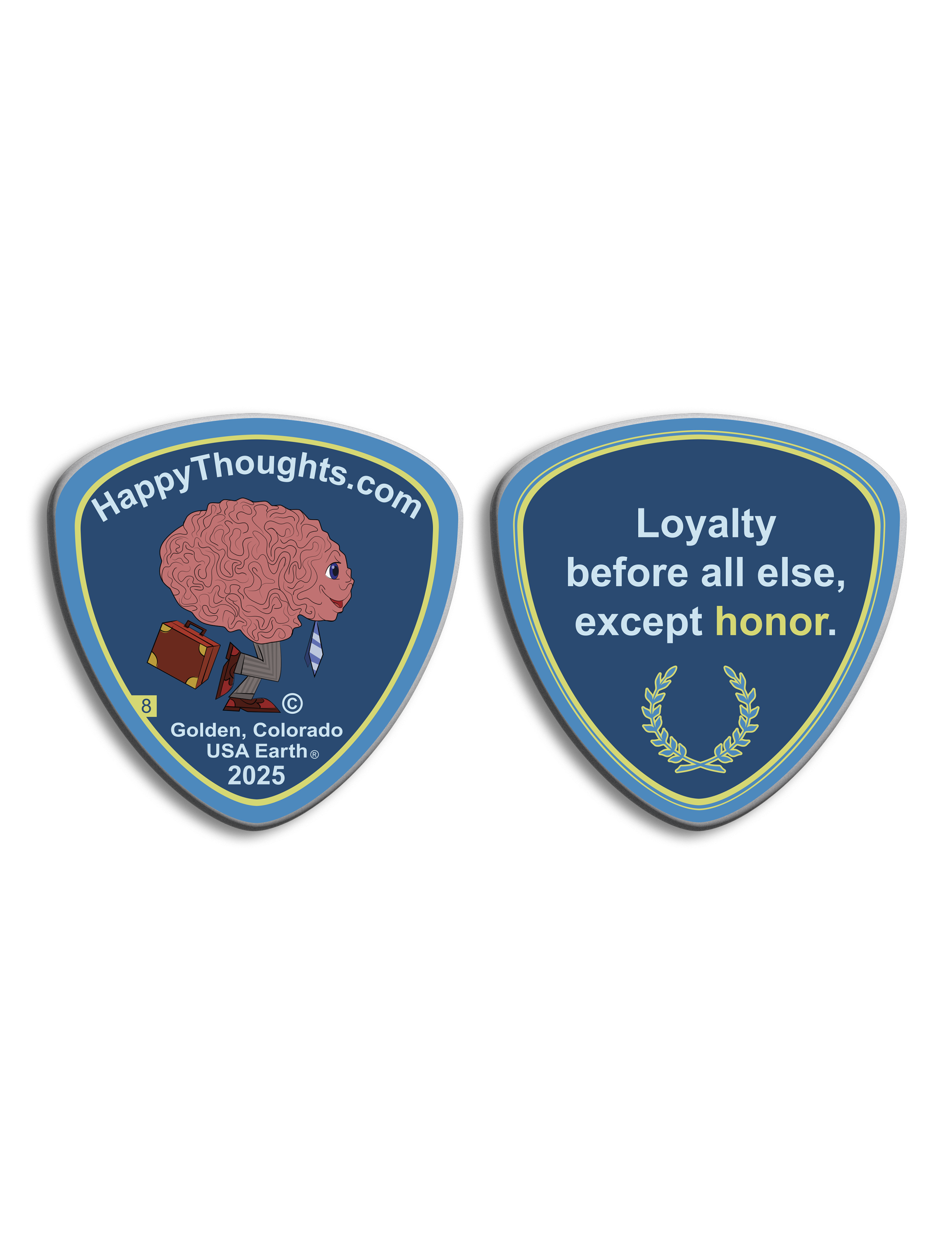 Happy Thoughts Coin 08 Front and Back Image