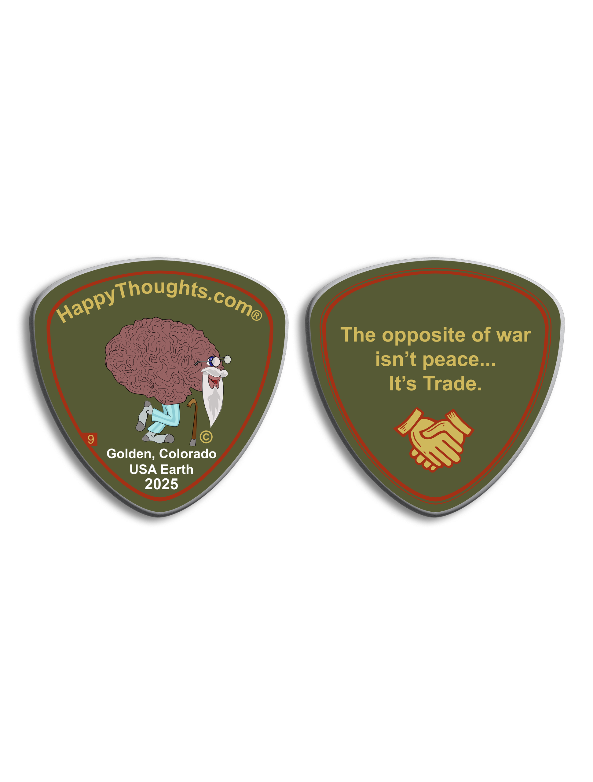 Happy Thoughts Coin 09 Front and Back Image