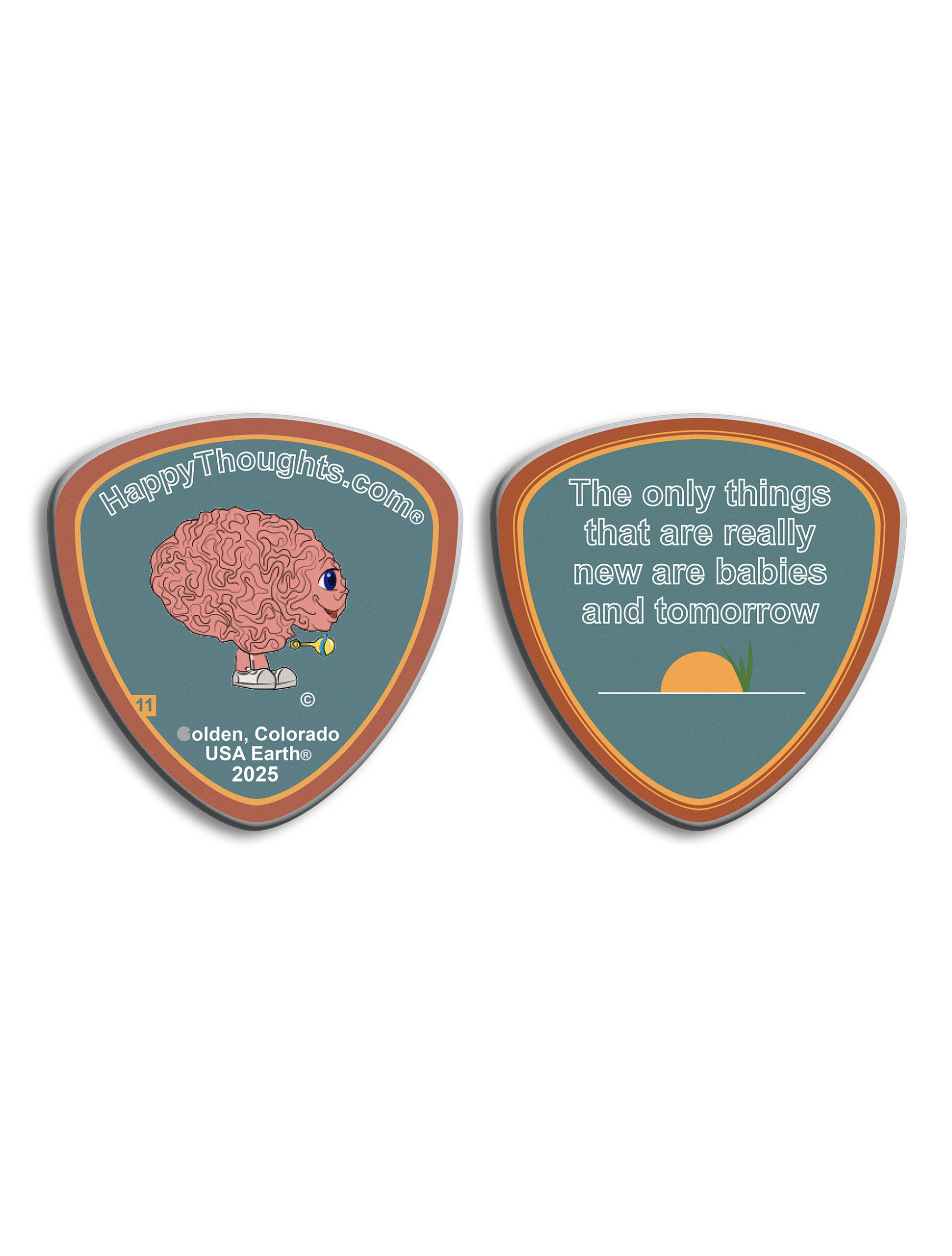Happy Thoughts Coin 11 Front and Back Image