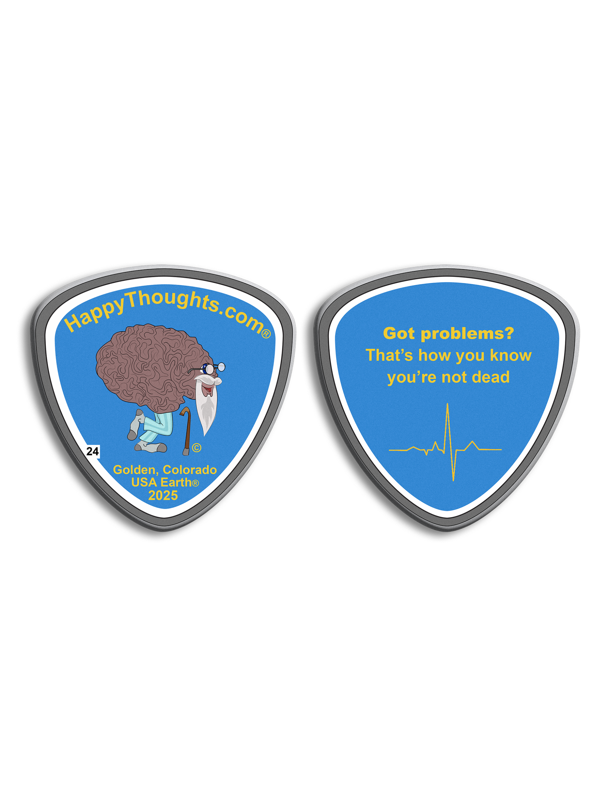 Happy Thoughts Coin 24 Front and Back Image